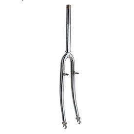 SUNLITE Sunlite - Threaded MTB - Rigid Fork - Hi-Ten Steel - 26" - 1-1/8" Threaded Steerer - 3/8" - Rake: 45mm - Brake: Cantilever - Silver