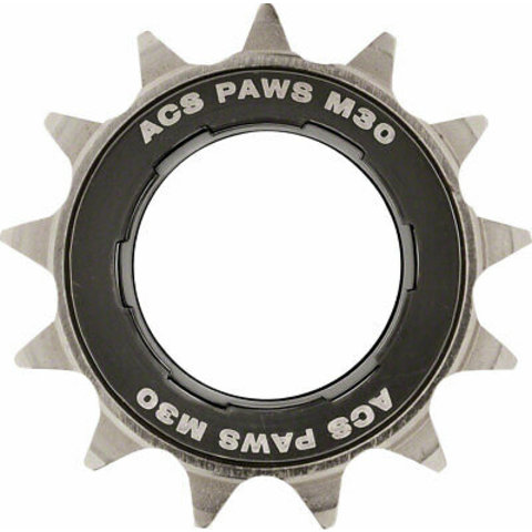 ACS Paws M30 13T BMX Bicycle Freewheel 1/2" X 3/32" - NICKEL/BLACK