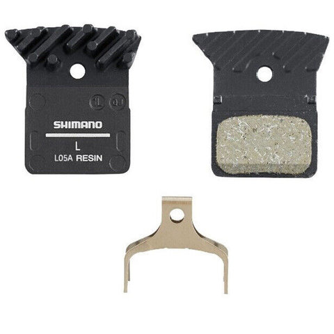 SHIMANO ICE-TECH DISC BRAKE PADS, L05A, RESIN, BR-RS805/505, W/FIN