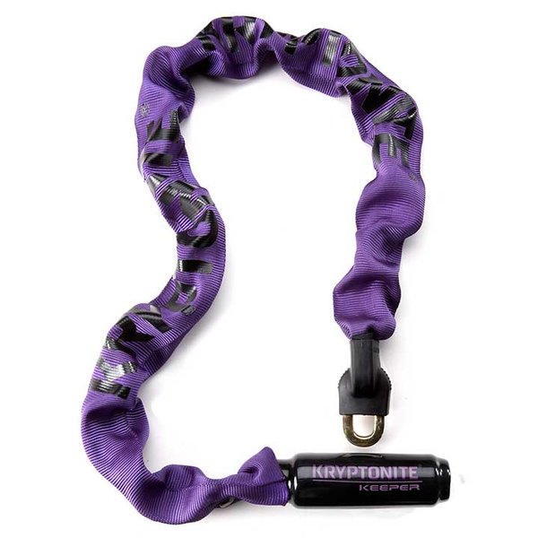 KRYPTONITE Kryptonite - Keeper 785 - Integrated Chain Lock with Key - 85cm (2.8') x 7mm - PURPLE