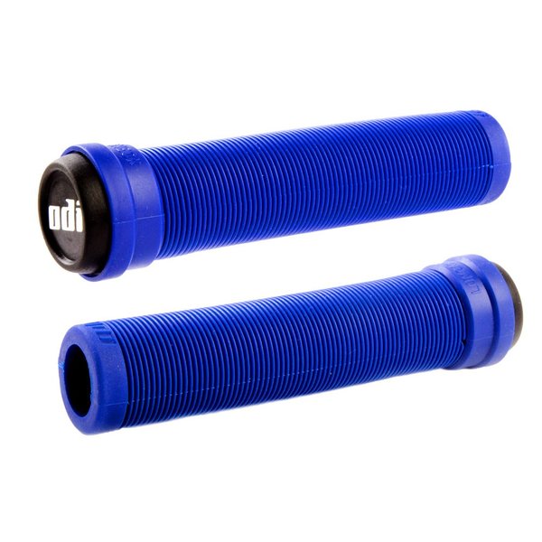 ODI ODI BMX Attack Longneck open end BMX flangeless bicycle grips with bar ends 135mm BLUE