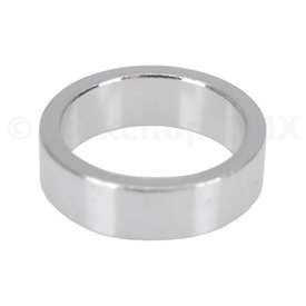 Porkchop BMX 1 1/8" headset spacer 10mm thick for threadless BMX or MTB bicycle - SILVER