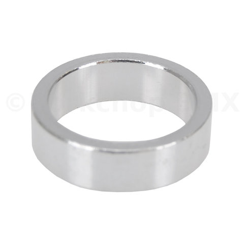1 1/8" headset spacer 10mm thick for threadless BMX or MTB bicycle - SILVER