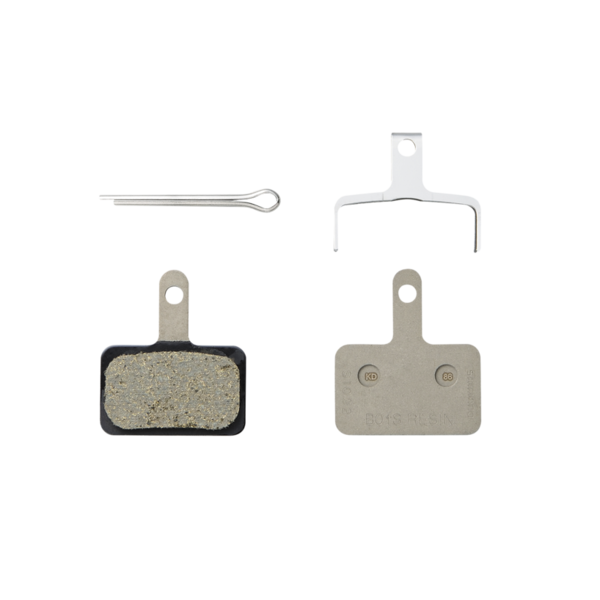 Shimano Shimano B05S-RX resin disc brake pad w/o fin, w/spring, w/3 types of split pin (PAIR) BULK