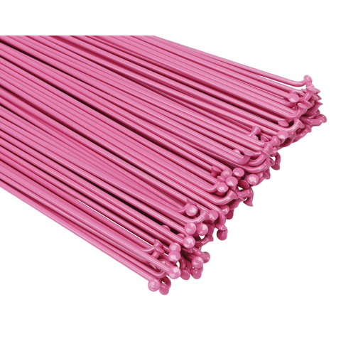 ANY LENGTH **NON-REFUNDABLE*** Stainless Steel J-bend Bicycle Spokes 14G (2.0mm) non-butted (EACH) HOT PINK