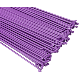Porkchop BMX ANY LENGTH **NON-REFUNDABLE*** Stainless Steel J-bend Bicycle Spokes 14G (2.0mm) non-butted (EACH) PURPLE