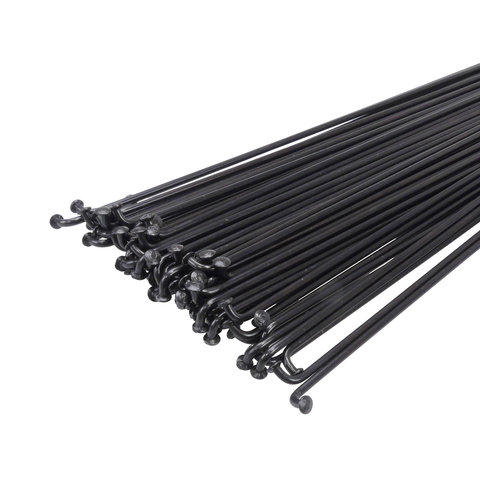 ANY LENGTH **NON-REFUNDABLE*** Stainless Steel J-bend Bicycle Spokes 14G MADE IN TAIWAN (2.0mm) non-butted (EACH) BLACK