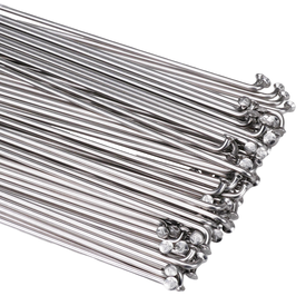 Porkchop BMX ANY LENGTH **NON-REFUNDABLE*** Stainless Steel J-bend Bicycle Spokes 15G (1.8mm) non-butted (EACH) SILVER