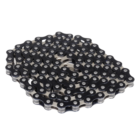 Yaban S410 BMX chain 1/2" X 1/8" 112L NICKEL inner / BLACK outer
