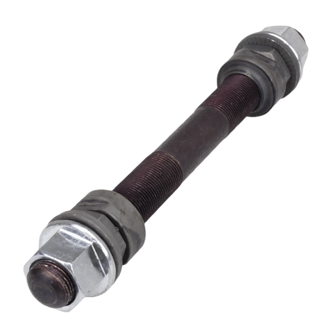 BMX bicycle 14mm loose ball axle kit FRONT chromoly 165mm long