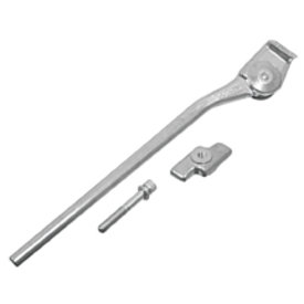 Greenfield Greenfield - Kickstand - Long Bolt Retro Mount - 285mm Length - Silver