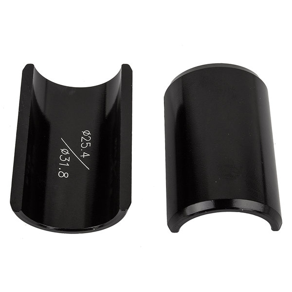 Wheels Manufacturing Wheels Manufacturing - Handlebar Shims - 25.4mm to 31.8mm - Alloy - Black - 1 Pair