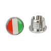 Handlebar Grip Plug Push-in Plastic Bar Ends ITALY ITALIAN FLAG (PAIR)