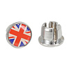 Handlebar Grip Plug Push-in Plastic Bar Ends UNION JACK  UK FLAG BRITISH(PAIR)