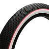 Cult X Vans Tire - 20 x 2.4 Wire Bead BLACK tread/WHITE sidewall w/ RED pinstripe
