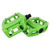 S&M Bikes 101 aluminum pedals - 9/16" spindle (for 3 piece cranks) LIME GREEN
