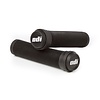 ODI BMX Attack Longneck open end BMX flangeless bicycle grips with bar ends 135mm BLACK