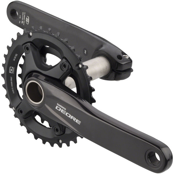 Shimano Shimano FC-M6000-2 Crankset - 175mm 10-Speed 34/24t 96/64 BCD Hollowtech II Spindle Interface Black