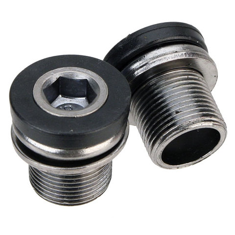 FSI M15 ISIS steel crank bolts with caps (PAIR)