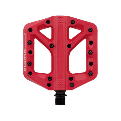Crankbrothers - Stamp 1 - Pedals - Platform - Composite - 9/16" - Red - Small