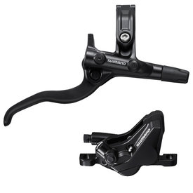 Shimano Shimano  BL-M4100(R), BR-MT420(R), assembled brake kit w/ J-kit, w/o adapter, metal pad w/o fins, 1700mm hose (SM-BH90-SS BLACK), w/ connector insert