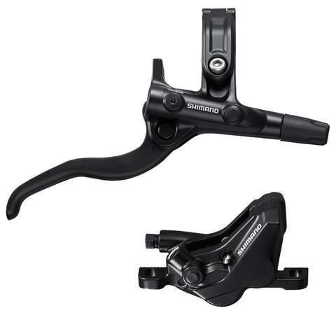 Shimano  BL-M4100(R), BR-MT420(R), assembled brake kit w/ J-kit, w/o adapter, metal pad w/o fins, 1700mm hose (SM-BH90-SS BLACK), w/ connector insert