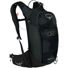 Osprey Osprey Siskin 12 Hydration Pack: Obsidian Black