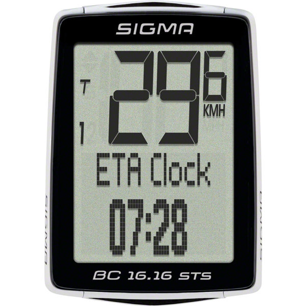 SIGMA Sigma BC 16.16 STS Bike Computer - Wireless Black