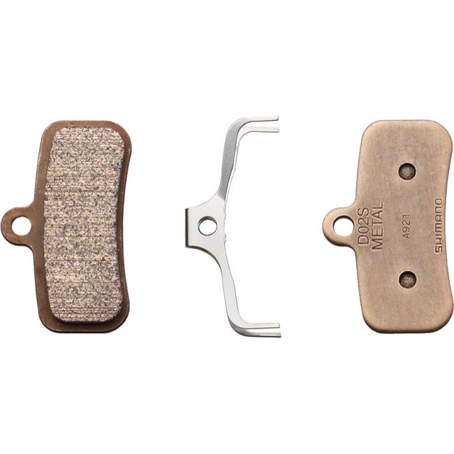 Shimano D02S MX metal brake pads wo fin, w split pin (PAIR