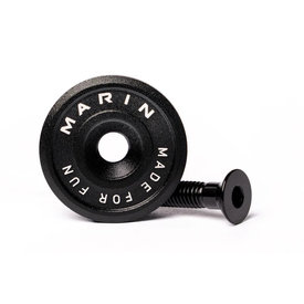 Marin Marin Bikes "Made for Fun" aluminum preload top cap BLACK