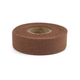 Newbaum Newbaum's - Cotton Cloth Handlebar Tape - 21mm, 10 feet long - Brown (Single Roll)