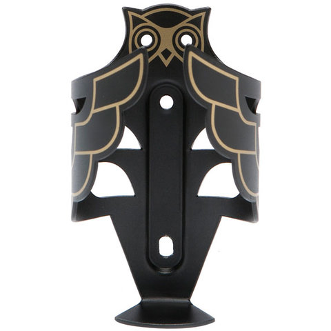 Portland Design Works "The Owl" Water Bottle Cage - BLACK/GOLD