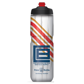 Polar Bottle Polar Breakaway Water Bottle, 24oz w/ Surge cap  - CBSS Straight Up Stripes