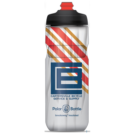 Polar Bottle Polar Breakaway Water Bottle, 20oz w/ Surge cap  - CBSS Straight Up Stripes