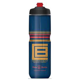 Polar Bottle Polar Breakaway Water Bottle, 24oz w/ Surge cap - CBSS Monochrome Blue Red Gold