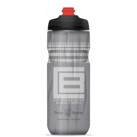 Polar Breakaway Water Bottle, 20oz w/ Surge cap - CBSS Monochrome Grey