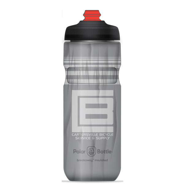 Polar Bottle Polar Breakaway Water Bottle, 20oz w/ Surge cap - CBSS Monochrome Grey