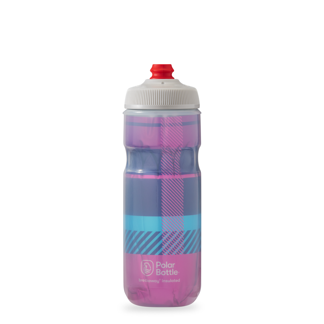 Polar Bottle Breakaway Insulated Water Bottle - 20oz - BUBBLE GUM PINK/NAVY