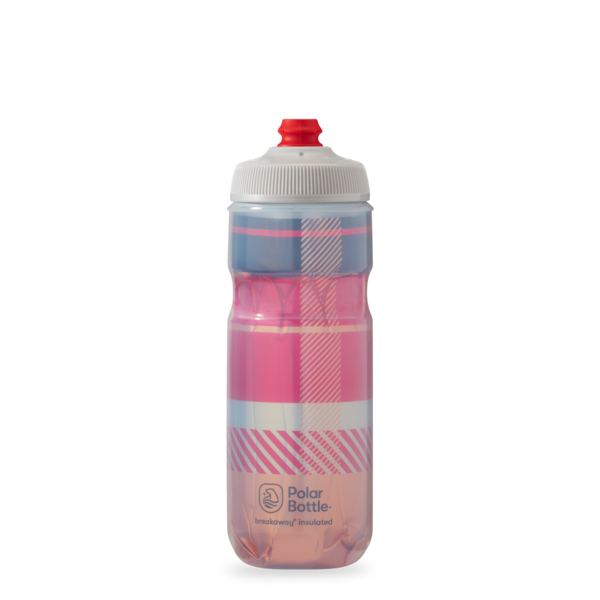 Polar Bottle Polar Bottle Breakaway Insulated Water Bottle - 20oz -  Tartan - BONFIRE RED/ORANGE