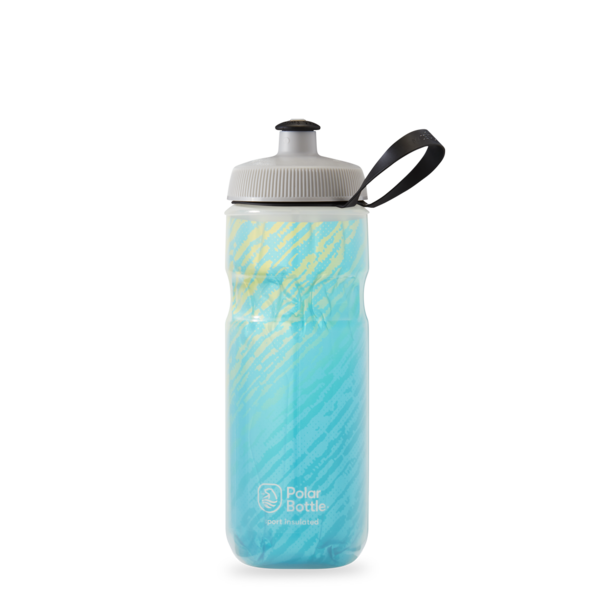 Polar Bottle Polar Bottle Insulated Water Bottle, 20oz - Nimbus - SEASIDE BLUE/YELLOW