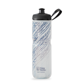 Polar Bottle Polar Bottle Sport Cap Insulated Water Bottle, 24oz - Nimbus - STORM CHARCOAL/WHITE