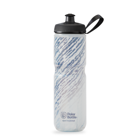 Polar Bottle Sport Cap Insulated Water Bottle, 24oz - Nimbus - STORM CHARCOAL/WHITE