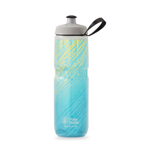Polar Bottle Sport Cap Insulated Water Bottle, 24oz - Nimbus - SEASIDE BLUE/YELLOW