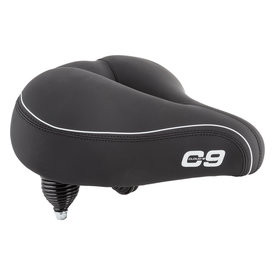 CLOUD-9 Cloud 9 Cruiser Select Airflow Soft Touch Vinyl Bicycle Comfort Saddle BLACK