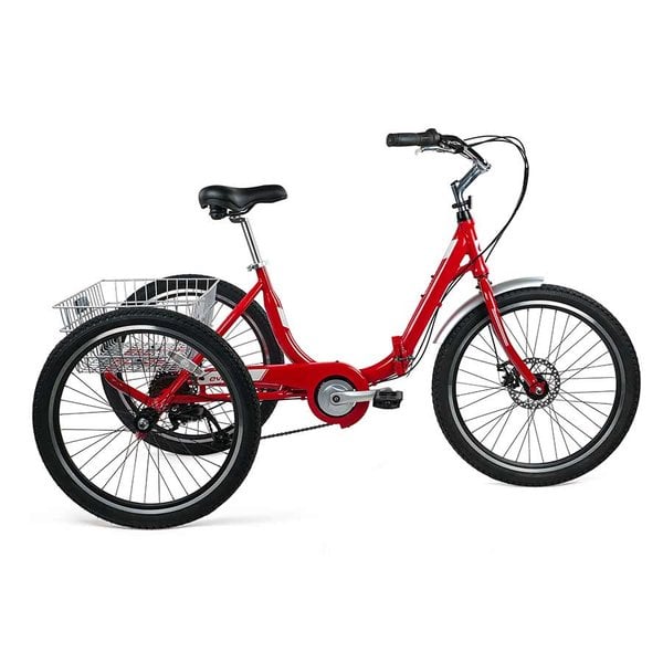 EVO EVO Latitude 8 speed, 24" wheel trike, Adult Tricycle - RED