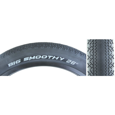 Arisun 26" X 4.0" Big Smoothy tire wire bead BLACK