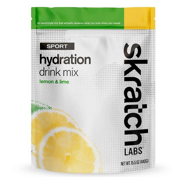 Skratch Labs Skratch Labs, Sport Hydration Drink, Drink Mix, Lemon/Lime, 1 lb Pouch, 20 servings