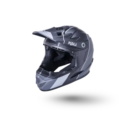 Kali - Zoka - Full Face Helmet - Matte Black/Grey Stripe