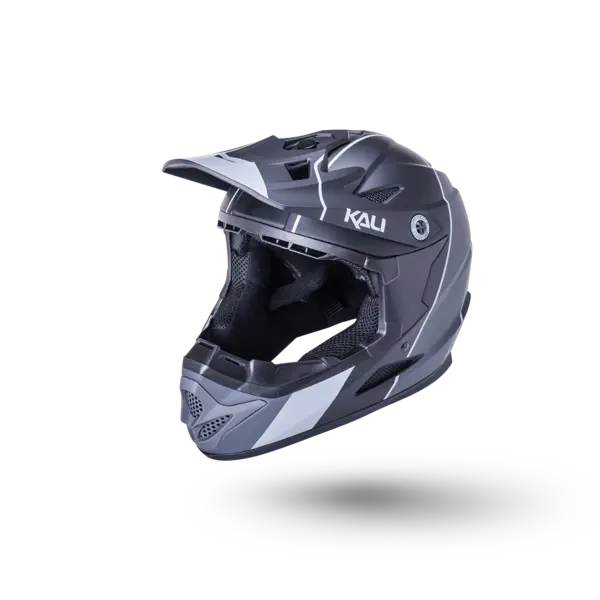 Kali Protectives Kali - Zoka - Full Face Helmet - Matte Black/Grey Stripe