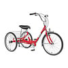 Miami Sun Traditional 24" 7 Speed Trike Tricycle (RED METALLIC)